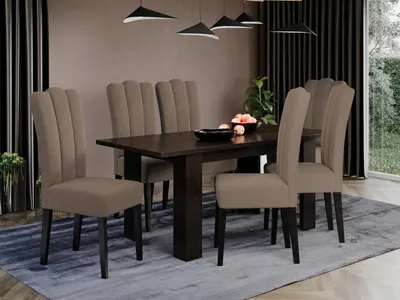 Set Masa Venetia extensibila + 6 Scaune Wog Castel 20