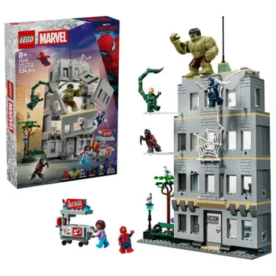 LEGO® Marvel Spiderman Confruntarea memorabila dintre Omul-Paianjen și Hulk 76350, 534 de piese
