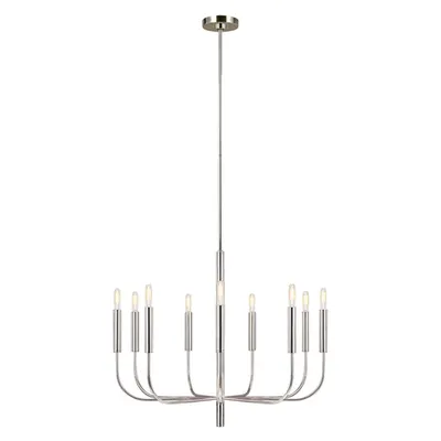 Corp de iluminat suspendat, lustra Brianna 9 Light Chandelier – Polished Nickel