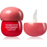 Trouble Maker Little Pudding Lip + Cheek Mousse fard multifuncțional, pentru buze și obraz culoare Coral Pink 5 g