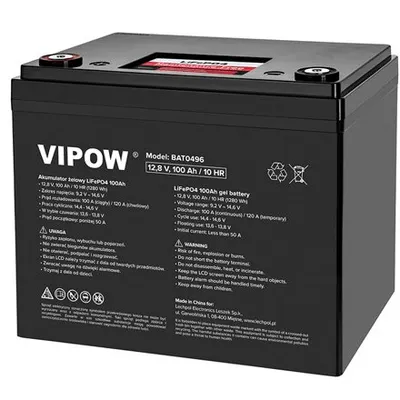 Acumulator Lifepo4 12.8v 100ah Bms VIPOW BAT0496