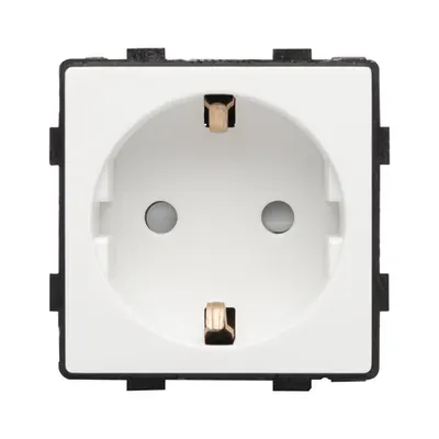 Priza schuko alb 16a pentru aparataj touch