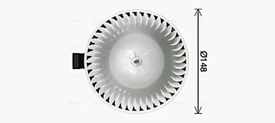 Ventilator habitaclu potrivit NISSAN NV200, NV200 EVALIA, TIIDA 1.5-1.8 05.04