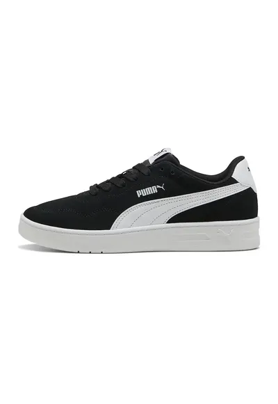 Pantofi sport Court Lally SD de piele si piele ecologica - Alb/Negru