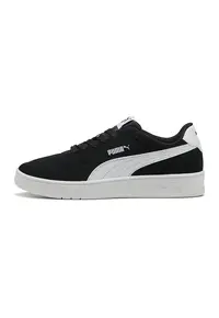 Pantofi sport Court Lally SD de piele si piele ecologica - Alb/Negru