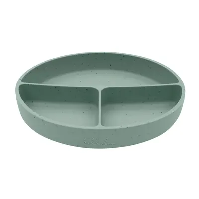 Farfurie cu compartimente Kikka Boo Platinum Silicone Sage 600 ml 6 luni+
