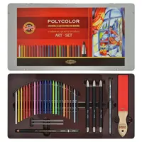 Set arta, 32piese/set, cutie metal, Polycolor Koh-I-Noor