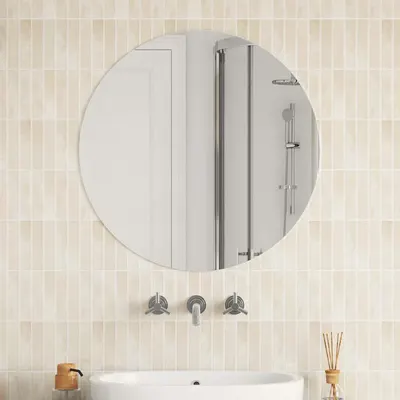 vidaXL Oglindă de perete, 70 cm, sticlă, rotundă