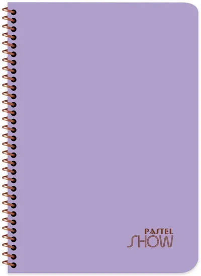 Caiet spiralat Keskin Color Pastel Show - A4, 40 coli, pătrate, sortiment