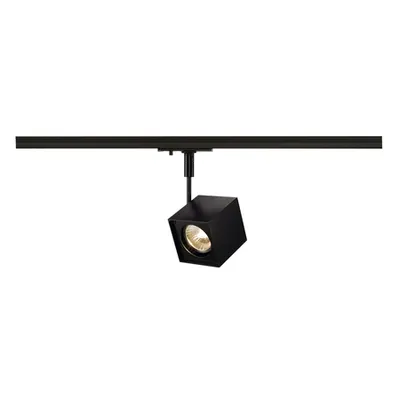 Iluminat decorativ pe sina, ALTRA DICE TRACK Senile GU10, la fata locului negru pentru 240V pista 1 faza, QPAR51, patrat, negru, max. 50W, inclusiv. adaptor 1 faza