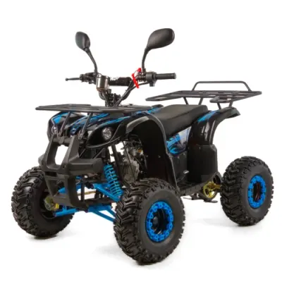 Atv copii XTR 006 Phyton, roti 7 inch, 110cc, 4 timpi, 1+1, pornire electrica, culoare negru albastru