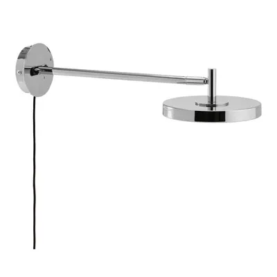 Aplică de perete argintiu-lucios LED cu structură flexibilă/cu intensitate reglabilă cu alimentare la priză ø 15 cm Asteria Wall Long – UMAGE
