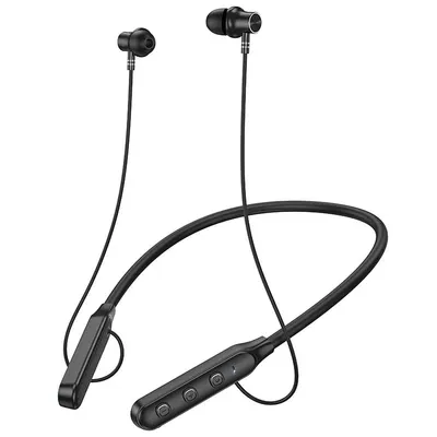 Casti Wireless Sport, Fixare in jurul gatului, Hoco ES74, Bluetooth, In-ear, Negru Engros