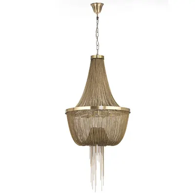 Bronze Chandelier Drappeggio.