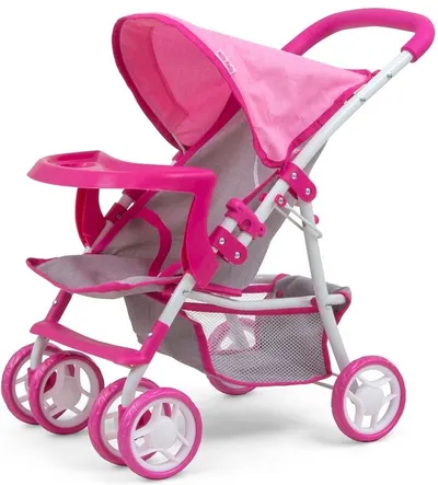 Carucior pentru papusi Milly Mally - Kate, roz