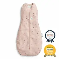 Sistem de infasat si sac de dormit, ErgoPouch, 2 in 1, 0-3 luni, 3-6 kg, TOG 0.2, Bumbac organic, Fermoar bidirectional, Transformabil, Lavabil la masina, Certificat non-toxic, Premiat in Australia, Model musetel, Roz