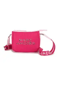 Geanta crossbody cu logo din strasuri - Roz