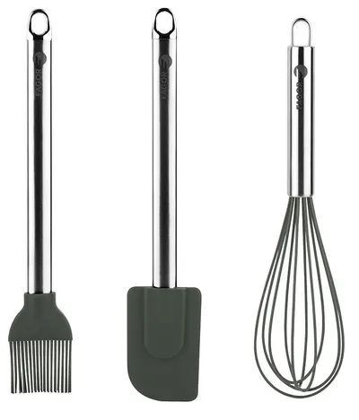 Set de tacâmuri din silicon Fagor - Melier, 3 piese, negru