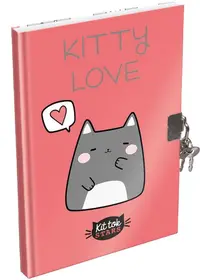 Jurnal secret cu lacăt Lizzy Card Kittok Catto - A5