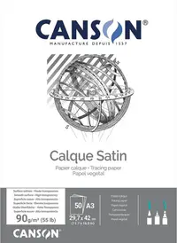 Hârtie satinată pausz Canson - A3, 50 foi
