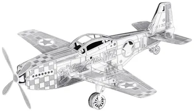 Model metalic de asamblat Metal Earth - Mustang P-51