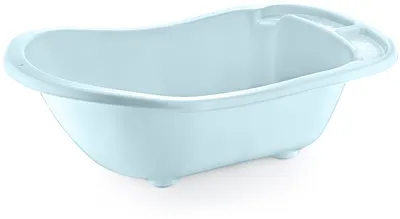 Cadă pentru bebeluși cu orificiu pentru scurgere BabyJem - 89 cm, albastră