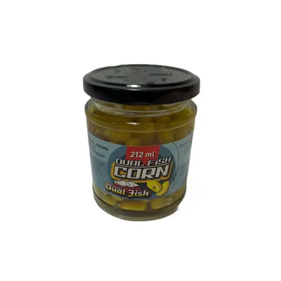 Porumb Borcan cu Zeama, aroma de TUTTI-FRUTTI, 212 ml, Dual Fish