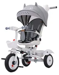 Tricicletă cu parasolar Chipolino - Futuro, gri