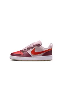 Pantofi sport Court Borough din piele ecologica - Rosu/Roz pastel