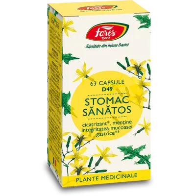 Stomac sanatos D49, 63 capsule, Fares