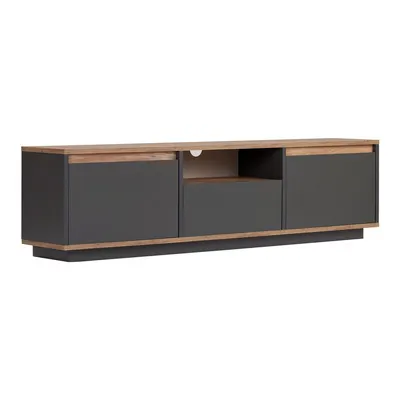 Comodă TV gri antracit 160x42x30 cm Sentinel – Kalune Design