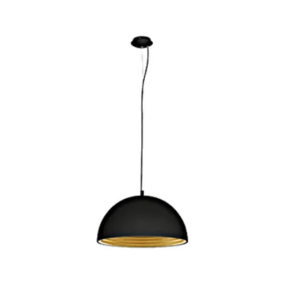 Panderas Pendant luminaire Ø500 60W black/gold IP20