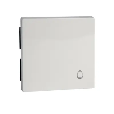 Clapeta Cu Simbol Clopot,Alb Polar, Lucios, Sistem M