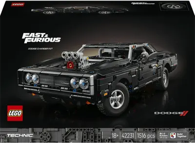 Constructor LEGO Technic - Rapid și furios: Mașină Dodge Charger R/T (42231)