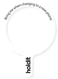Inel magnetic Holdit – MagSafe Ring, alb, universal