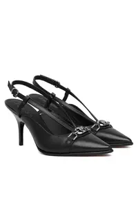Pantofi dama SD0501 P003 - Piele ecologica - Negru