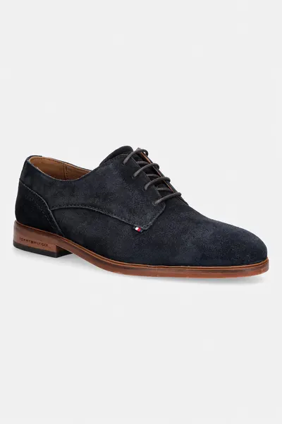 Tommy Hilfiger pantofi pentru bărbați, din piele întoarsă HILFIGER SUEDE DRESS SHOE