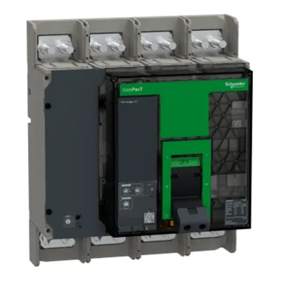 Intreruptor automat, ComPacT NS630bL, 150kA la 415VAC, 4P, fix, cu operare manuala, echipat cu unitate de declansare MicroLogic 2.0, 630A