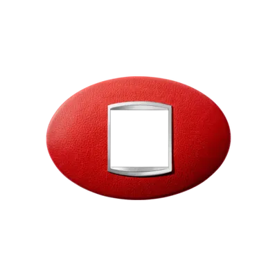 Placa ornament Chorus ART - IN LEATHER - 2 module- RUBY - CHORUS