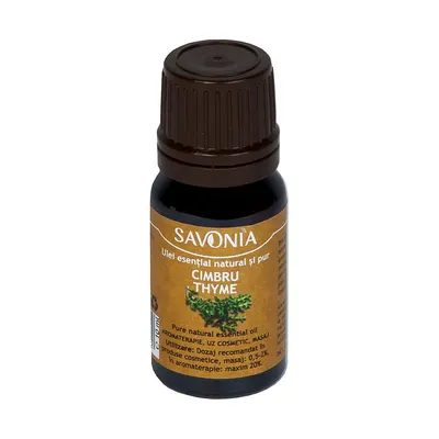 Ulei esential natural si pur de cimbru, 10ml, Savonia