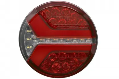 Stop spate stanga dreapta ECOrotund (LED, 12 24V, cu lumina de ceata, lumina de marsarier, lumina parcare, fara proiector, surub, conector: 2PIN AMP 7PIN SUPERSEAL)