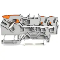 Clema sir Wago 2102-5301, 3 conexiuni, 2.5mm, gri, TopJobs Clamp