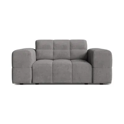 Fotoliu gri cu tapițerie din chenille Chicago – Cosmopolitan Design