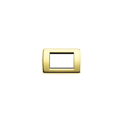 Placa ornament 2 module Rondo Vimar(Idea)metal polished gold