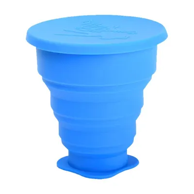 Pahar pliabil pentru igienizarea cupei menstruale 225ml Roz