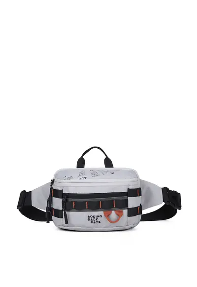 Borseta unisex cu maner - Gri