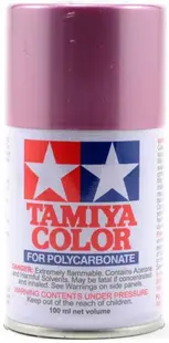 Vopsea spray Tamiya pentru suprafete transparente din policarbonat - PS-50 Sparkling Pink Alumite, metallic (100 ml) (TAM86050)
