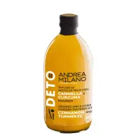 DETO BIO Oțet de Mere Nefiltrat cu Turmeric și Scorțișoară, 500ml | Andrea Milano