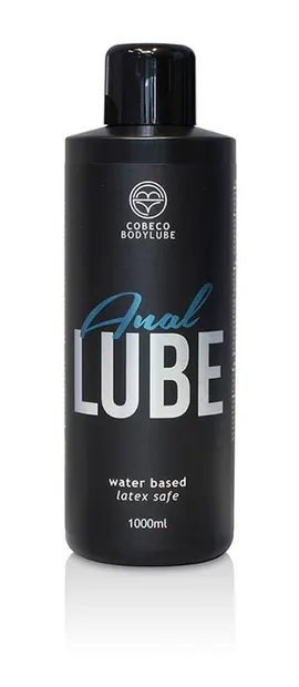 Lubrifiant anal pe bază de apă, Cobeco, 1000 ml