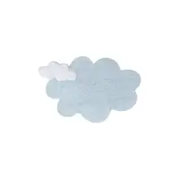 Covor pentru copii albastru deschis lavabil/țesut manual din bumbac 110x170 cm Puffy Dream – Lorena Canals